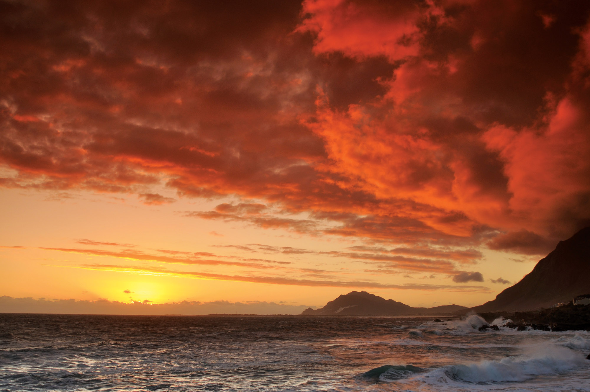 Sunset over Betties bay