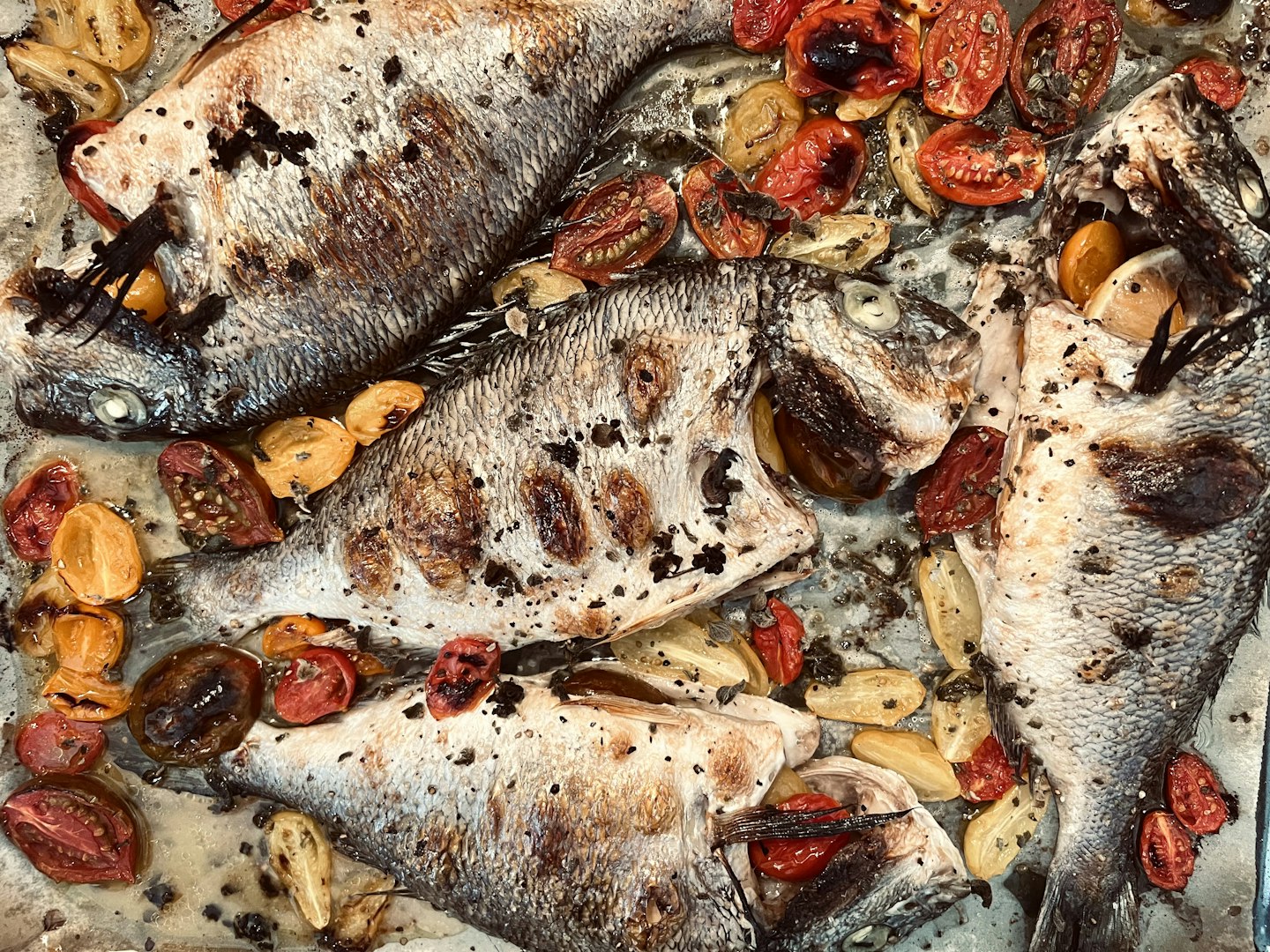 fish on fire outside catering 